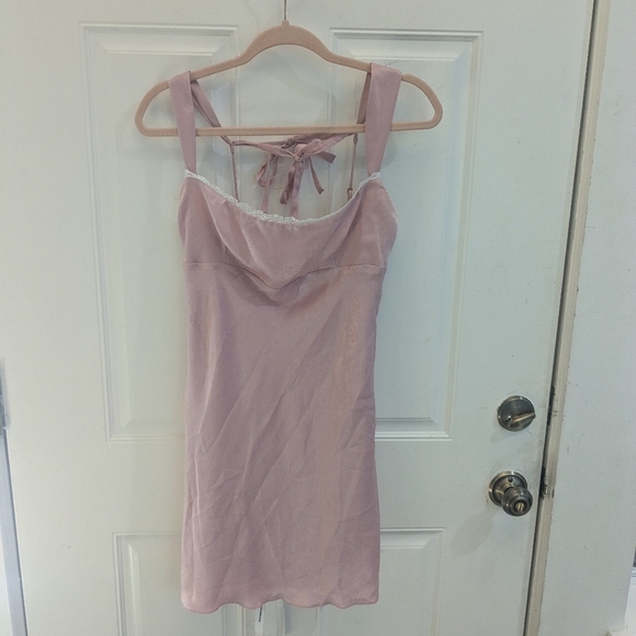 Lucy in the Sky Blush Pink Mini Dress - Picture 2 of 4